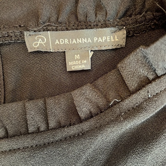 Vintage Style Black Blouse Lace Sleeves M - Picture 4 of 7